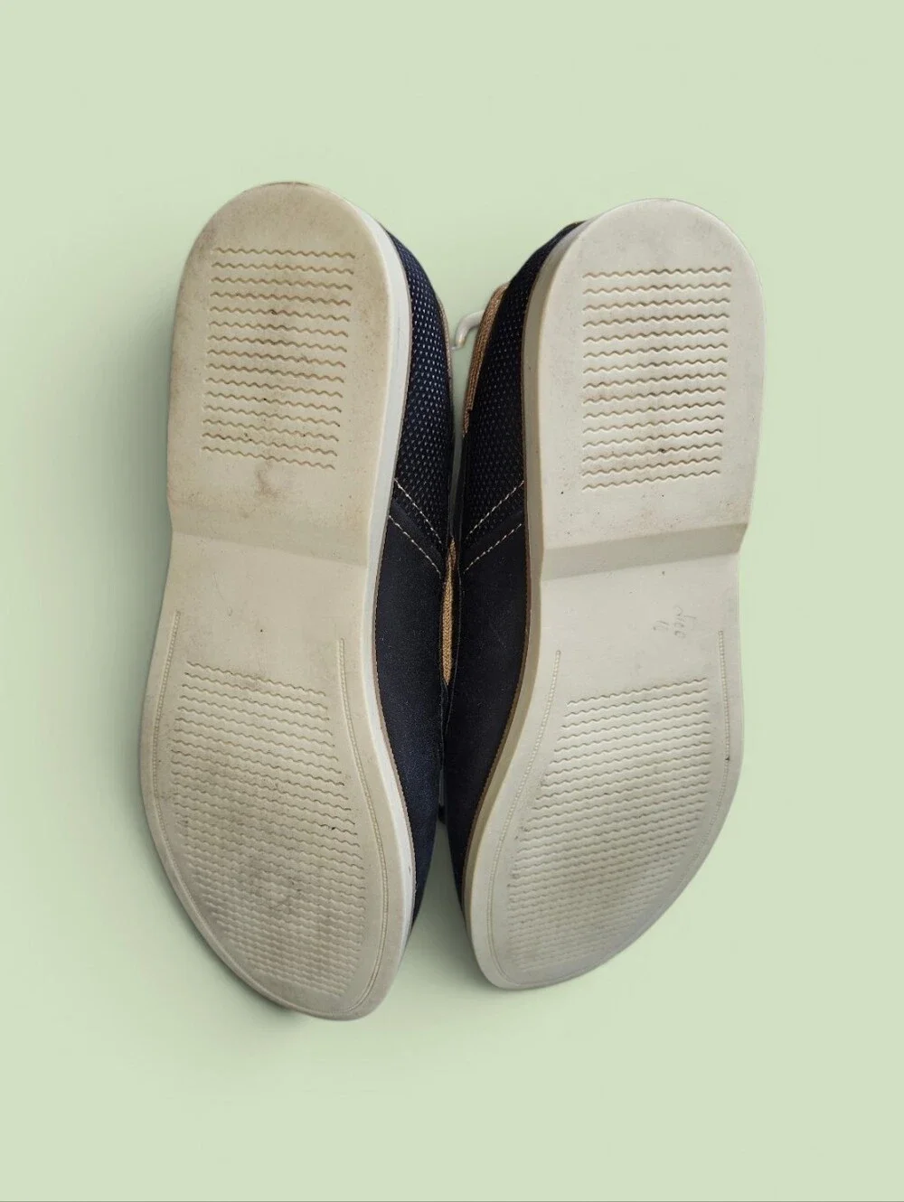 Sonoma Navy KutcherBoat Shoes with Tan Trim and Laces